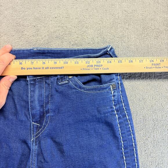 True Religion Skinny Jeans Women's 28 Blue Denim Stella Mid Rise Stretch Buddha - Picture 7 of 8
